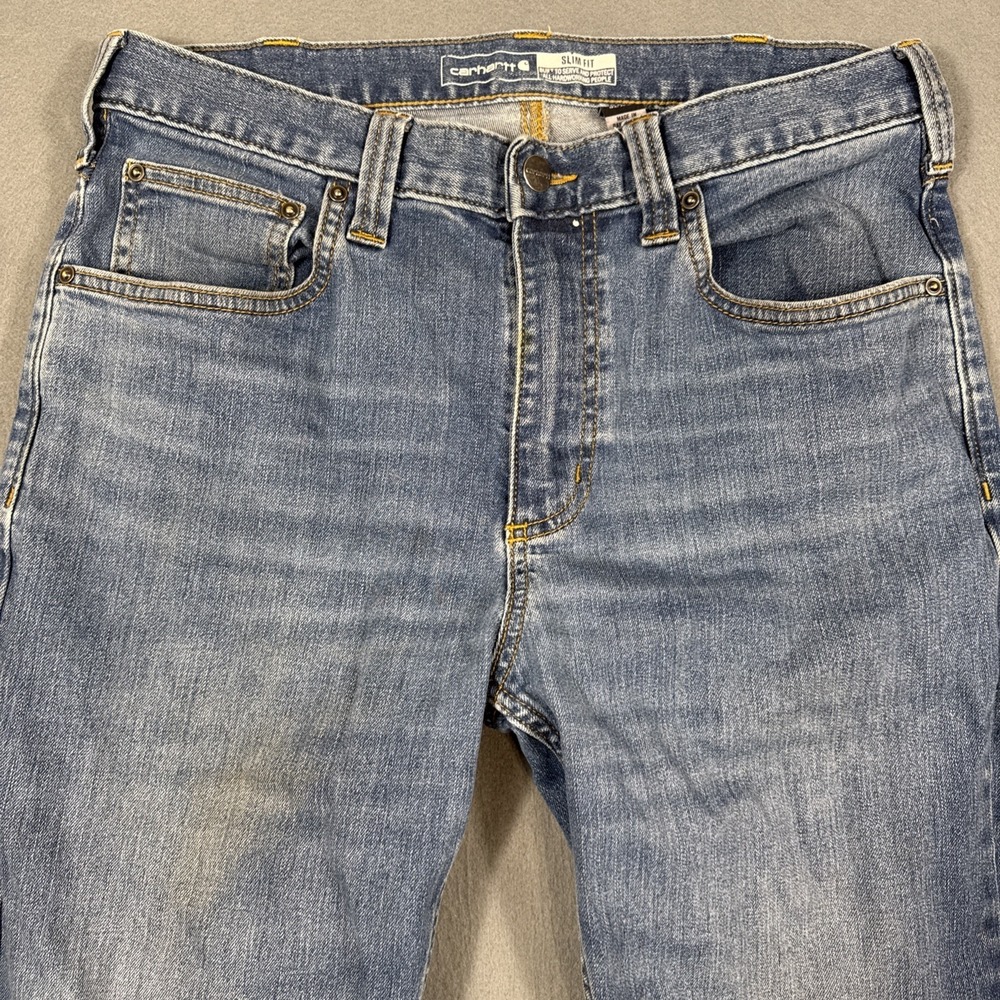 Carhartt  102804 H39 RELAXED Flex  Mens Jeans 32x32workwear - Picture 5 of 12